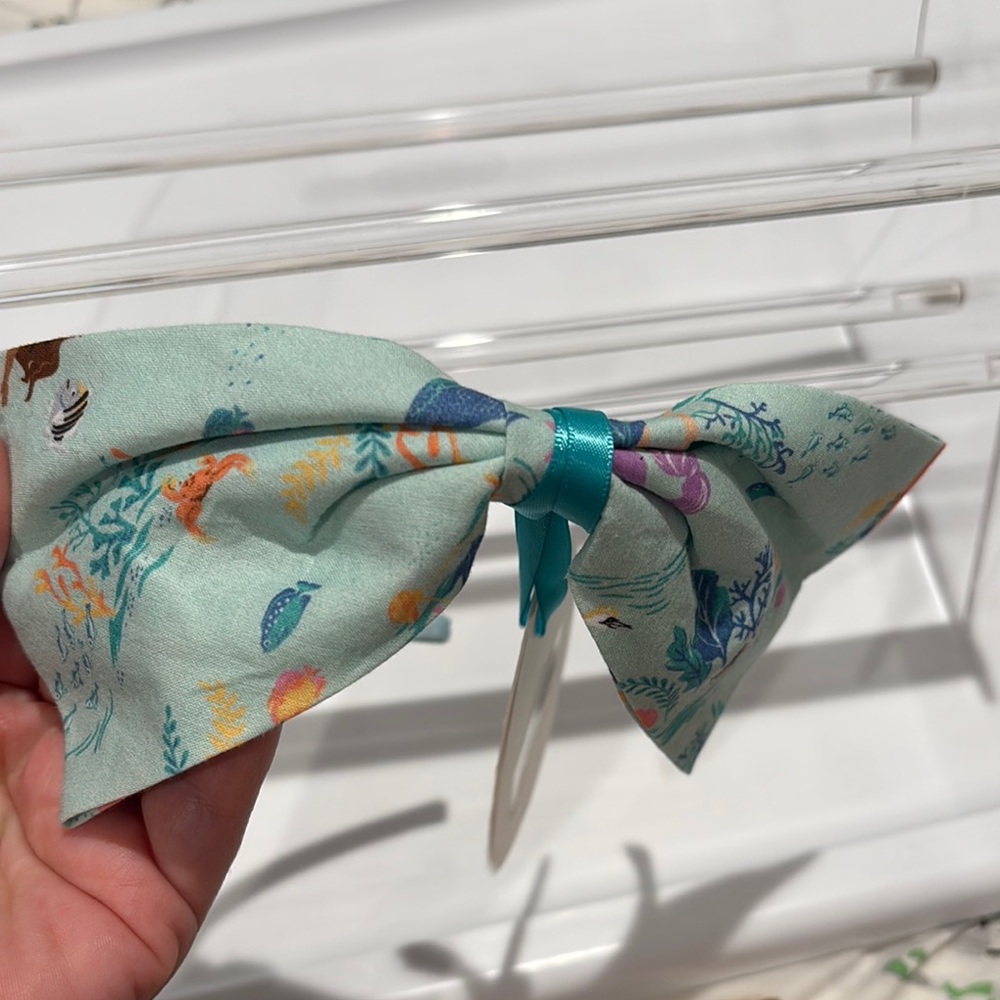 Janie and Jack x Disney The Little Mermaid Bow Headband NWT - Picture 7 of 7
